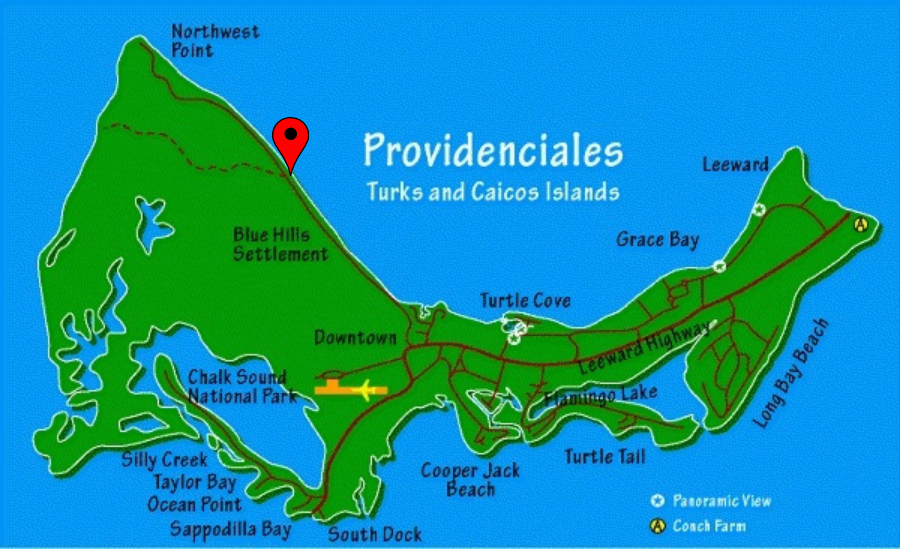 Providenciales New Map with pin